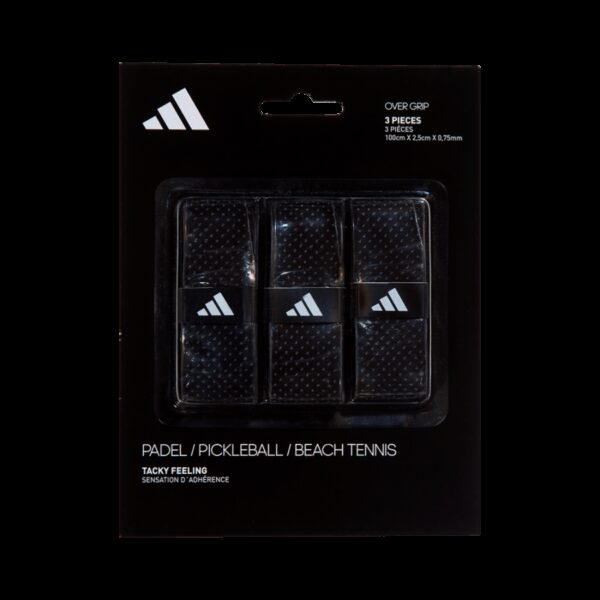 ADIDAS SET OVERGRIP ADIDAS 3 UNITS BLACK NEGRO