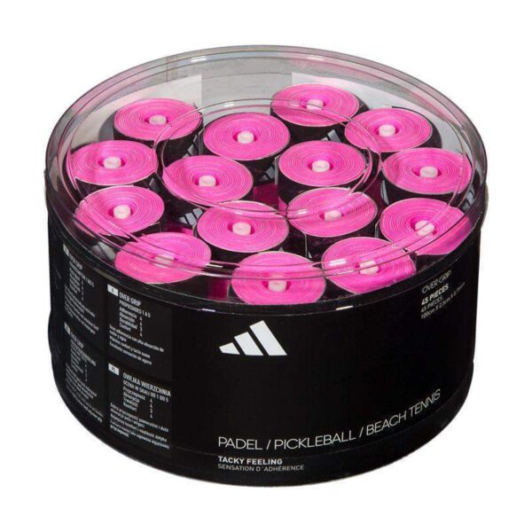 ADIDAS TAMBOR OVERGRIPS PADEL 45 UNIDADES ROSA/AMARILO/NARANJA